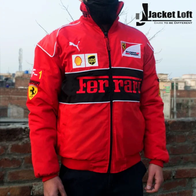 ferrari Red vintage winter Jacket
