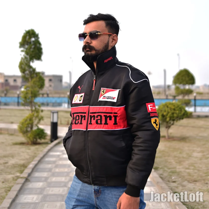 Embroidered Formula 1 Ferrari Jacket by JacketLoft