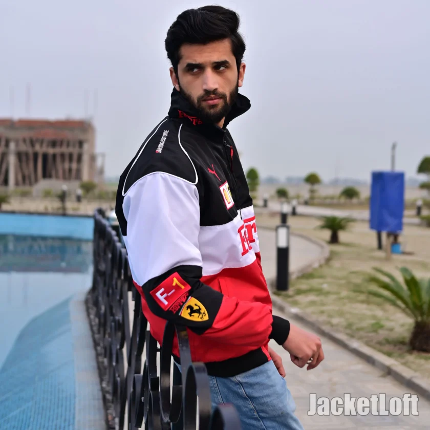 Embroidered Formula 1 Ferrari Jacket By JacketLoft